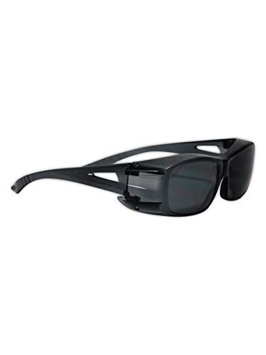 משקפי בטיחות Magid Y22GFGY | משקפי בטיחות בעלי השפעה גבוהה קשה עם עטוף עמיד בפני שריטות סביב עדשות אפריות - מתאים מעל משקפיים, הגנה על UV